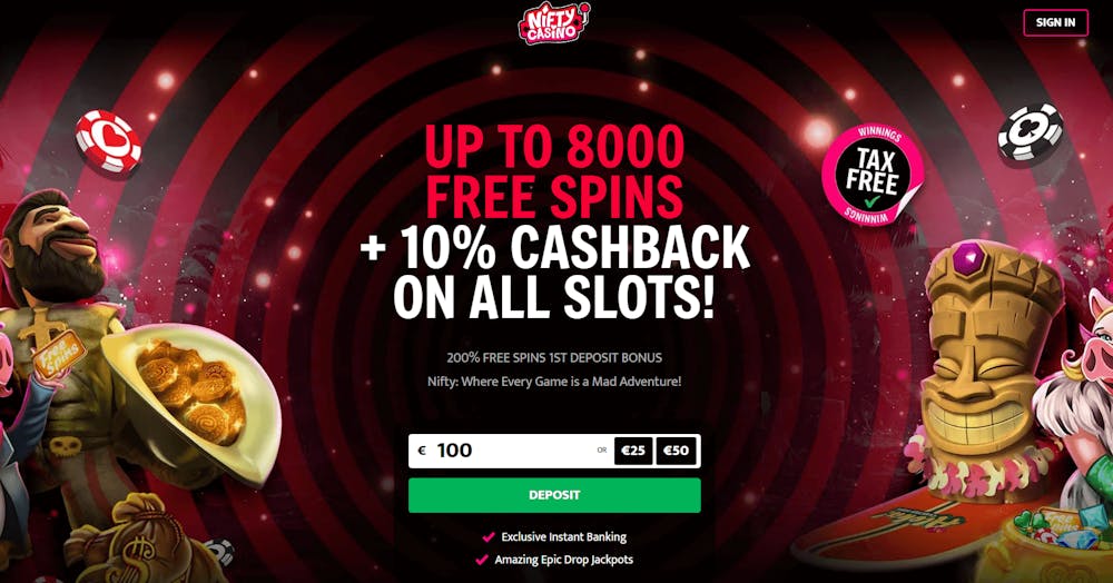 Med sitt imponerande välkomstpaket och säkra EU-licens är Nifty Casino ett av de bästa EU casinona på marknaden just nu.