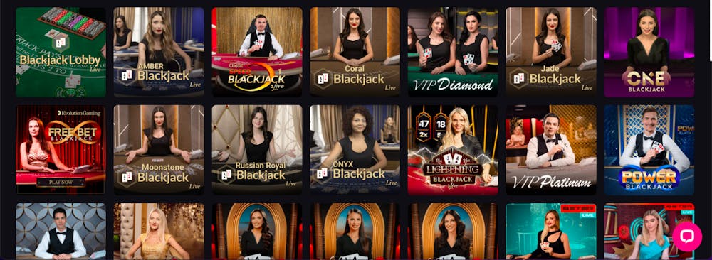 Olika typer av Blackjack på ett online casino