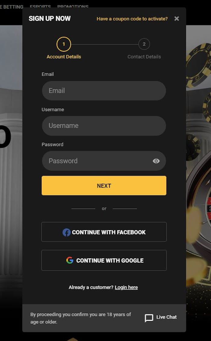 olympusbet casino registrerningssida