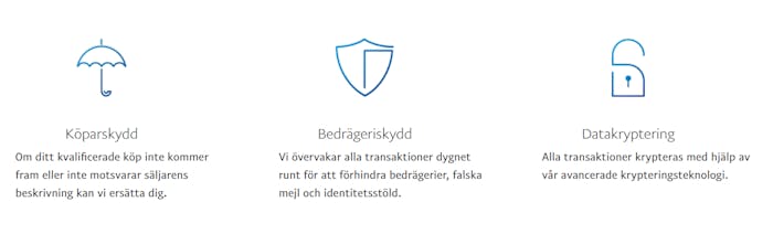 Med säkerhetsfunktioner som köparskydd, bedrägeriskydd och datakryptering blir PayPal en säker betalningsmetod för att spela casino på nätet.