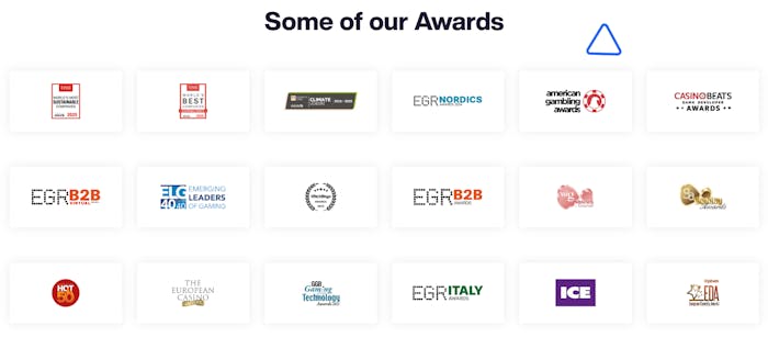 En mängd priser vunna av Playtech.