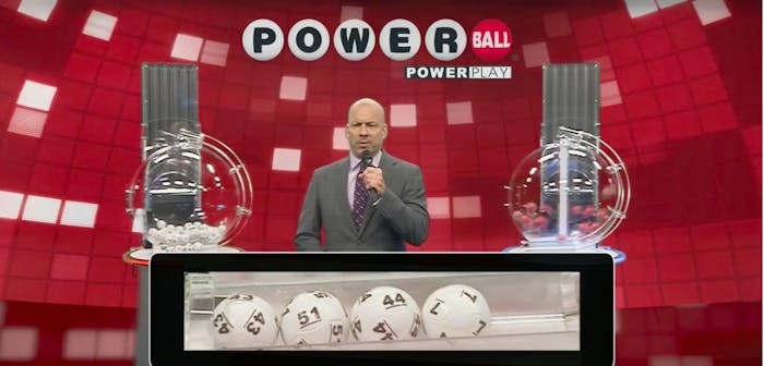 En dragning i Powerball 