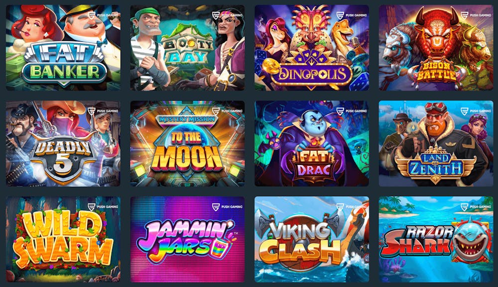 Screenshot på spel som Push Gaming erbjuder på casino utan svensk licens.