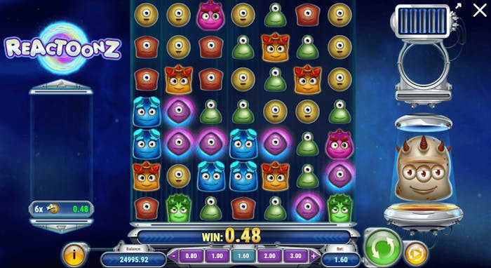 Gameplay av Reactoonz
