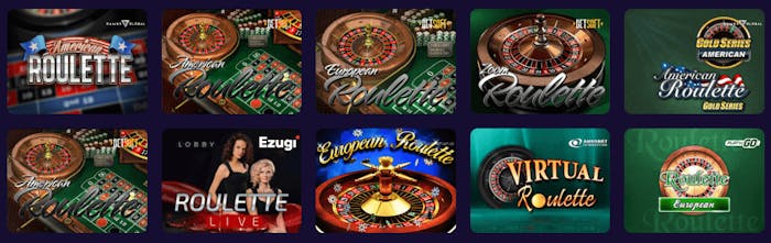 Spela europeisk roulette, amerikansk roulette och fransk roulette hos utländska casinosidor