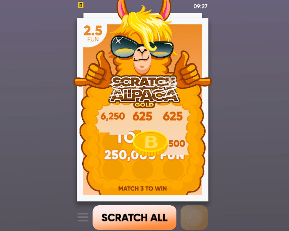 Scratch Alpaca Gold