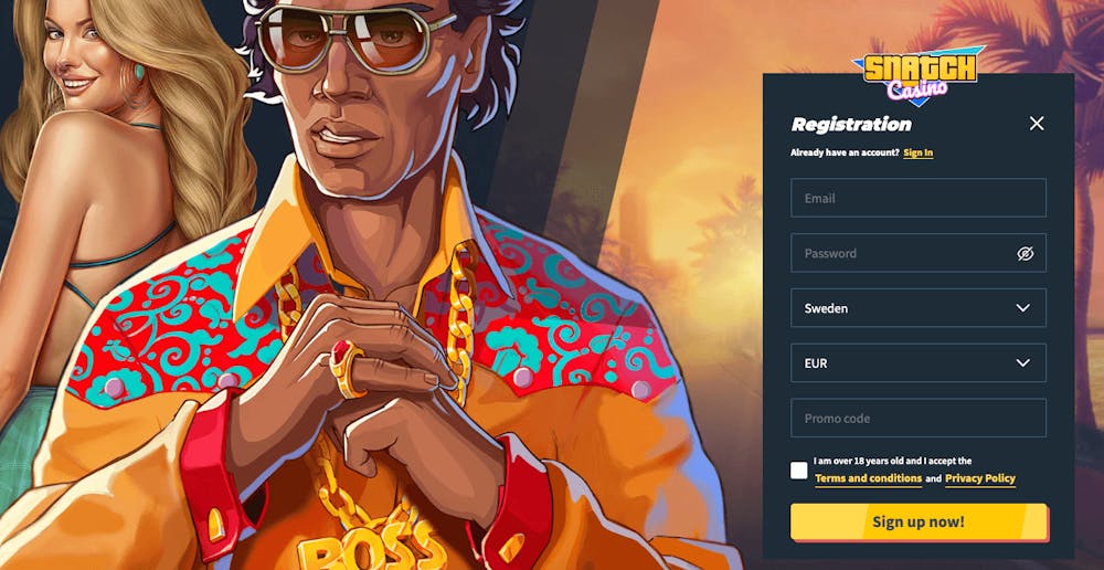 Hur man registrerar sig på SnatchCasino