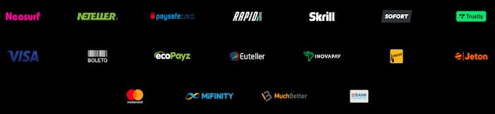 Betalalternativ på Sons of Slots, ett casino med MGA-licens.