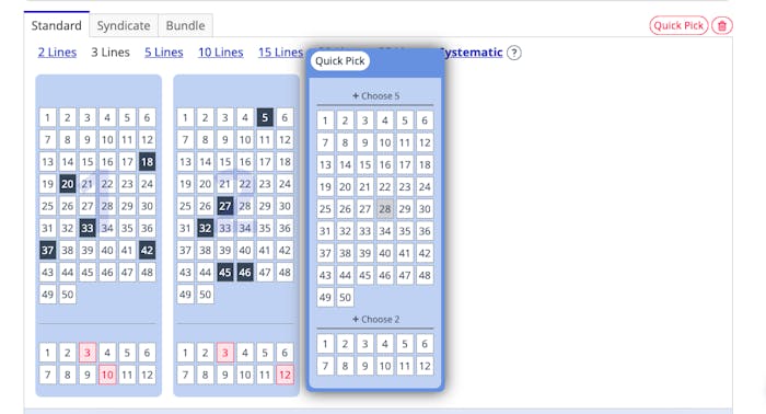 Lottokupong på online casino