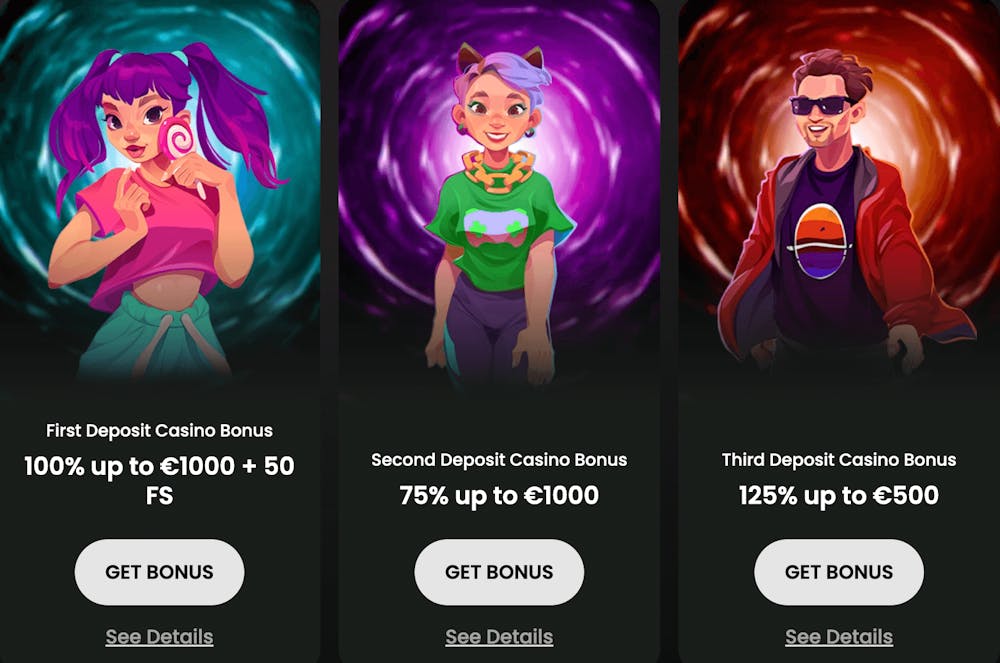 Välkomsterbjudande i tre steg presenterat på Spinaro Casino.
