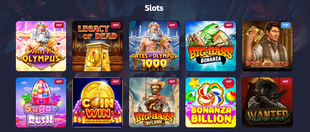 Bland Spinlanders många slots finns titlar som Legacy of Dead, Big Bass Bonanza och Wanted Dead or a Wild.