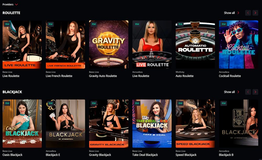 Live casino hos Starda Casino