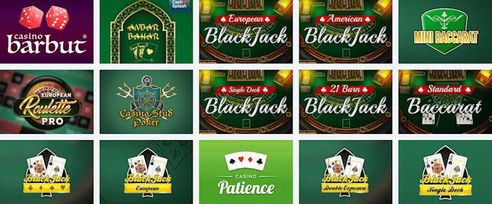 Bordsspel på Svenplay Casino