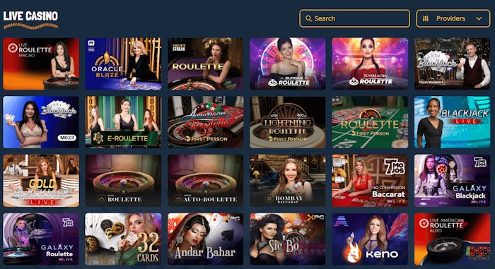 Treasure Spins live casino