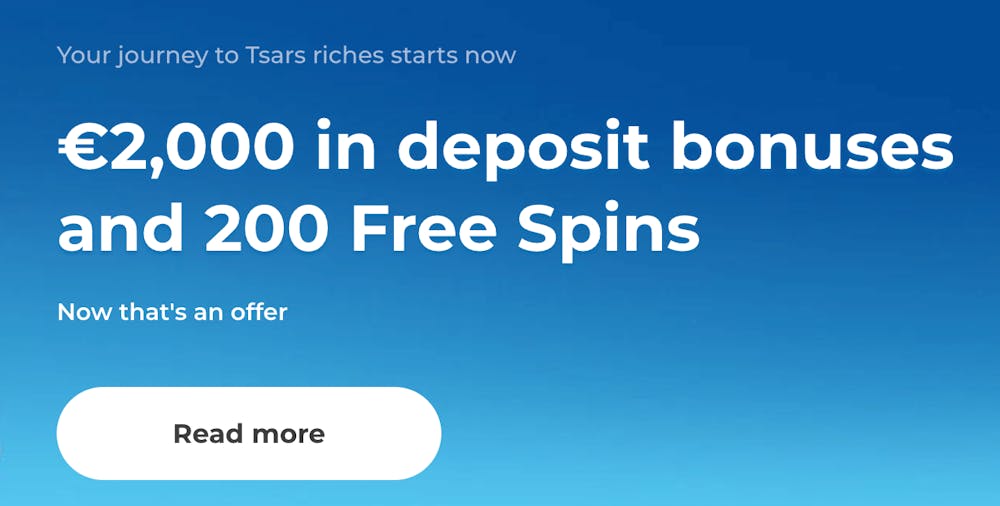 Free spins erbjudande på Tsars