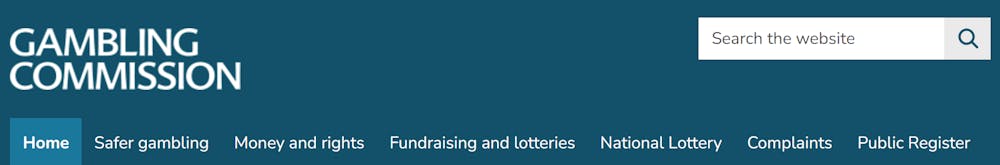 Hemsidan hos United Kingdom Gambling Commission. Det är spelmyndigheten som reglerar och övervakar UK-casinon.