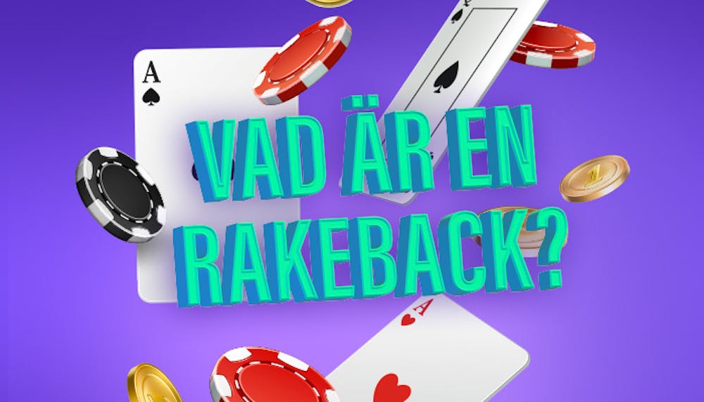 Spelkort med texten vad är en rakeback?