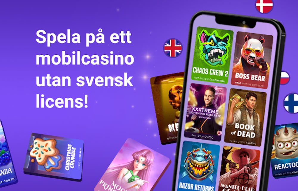 Spela på ett mobilcasino utan svensk licens