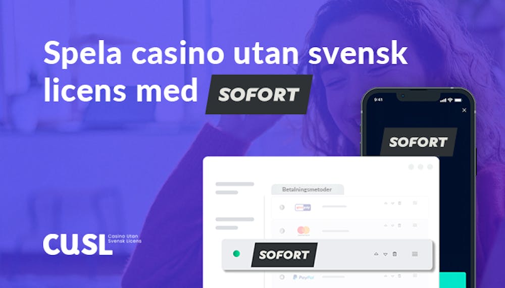 Spela casino utan svensk licens med Sofort