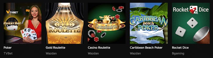 Enormt utbud av bordsspel på Wild Tokyo Casino