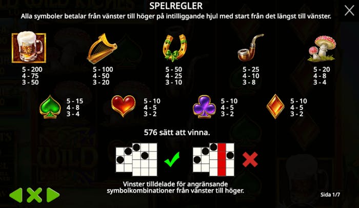 Symbolerna i Wild Wild Riches