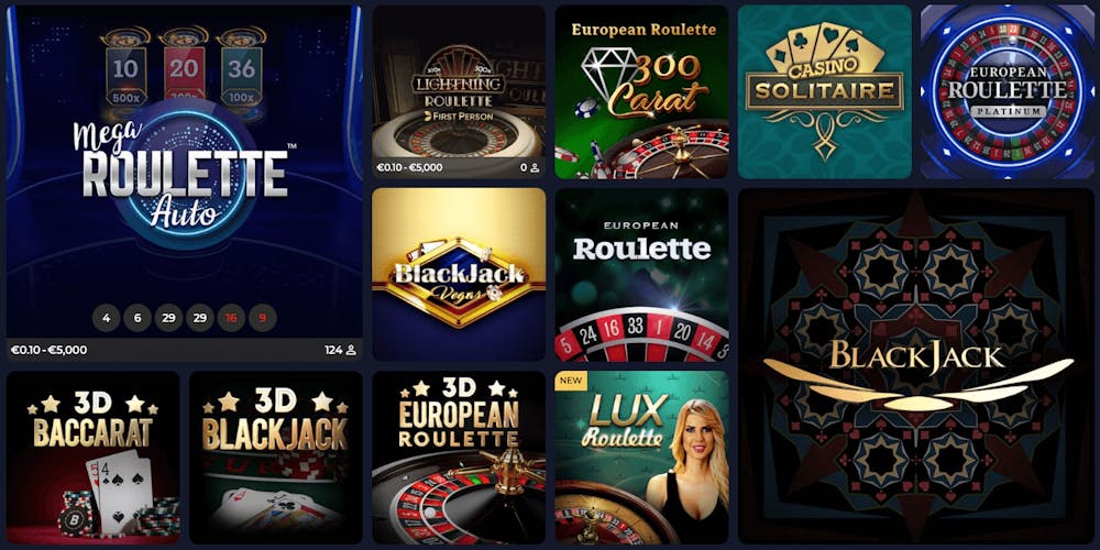 Spela roulette, poker och andra bordsspel hos Winscore