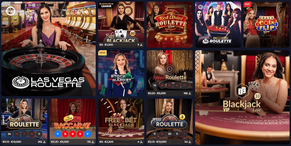 Välfyllt live casino hos Winscore