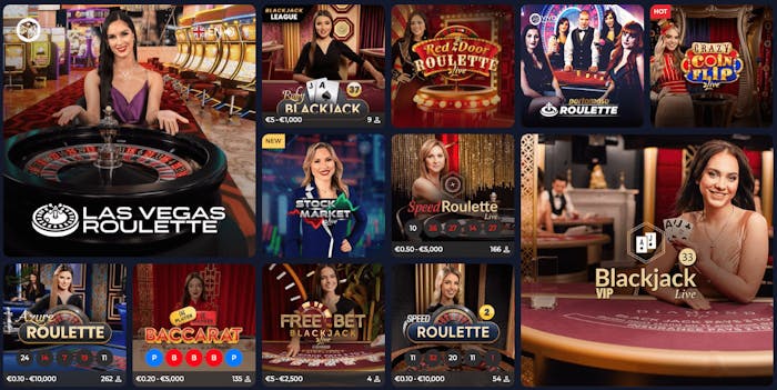 Välfyllt live casino hos Winscore