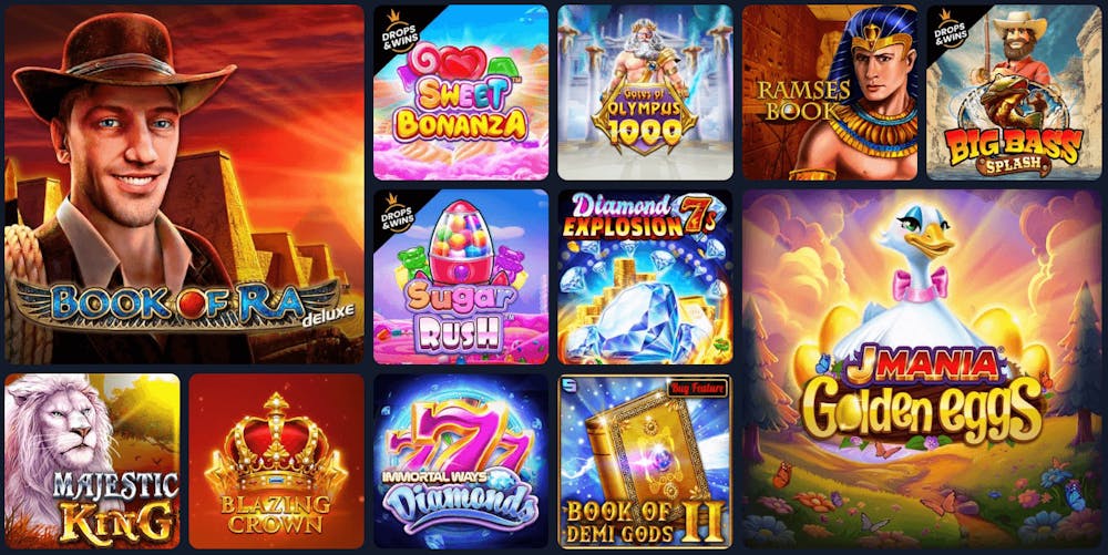 Utforska det stora utbudet av slots hos Winscore