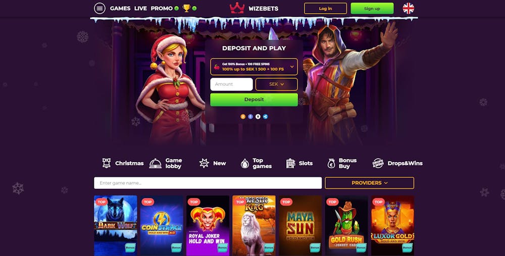 wizbet casino startsida