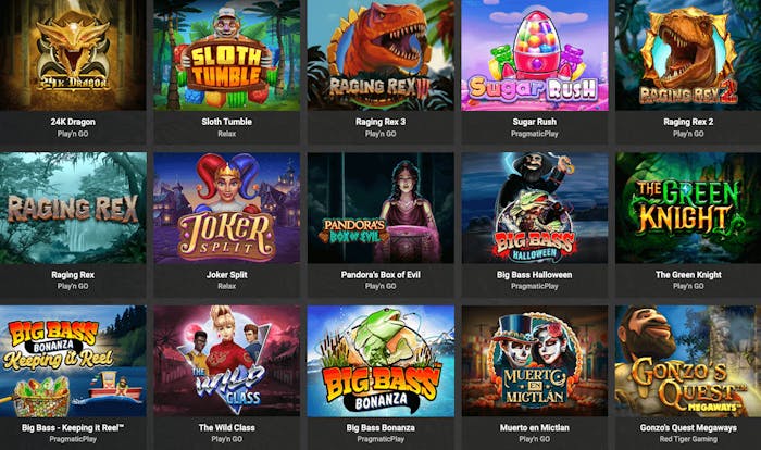 Spelutbudet på Woopwin casino