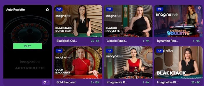 betplays urval av spel