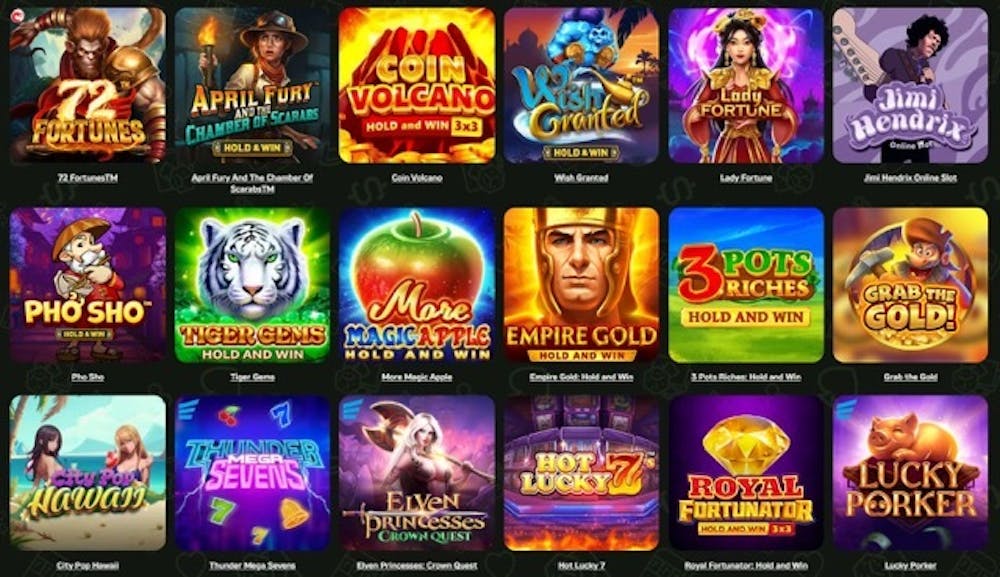 cashpot casino urval av spel