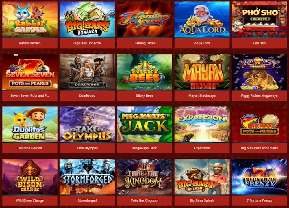 rant casino urval av spel