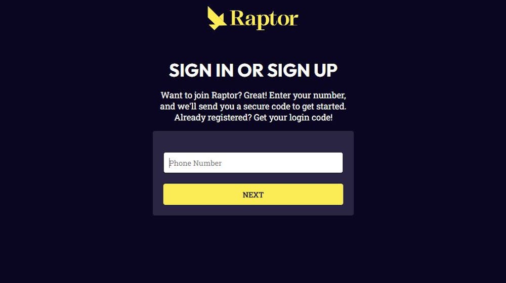 raptor casino registreringssida