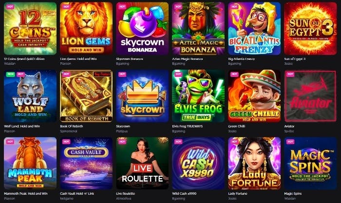 Skycrown casino games