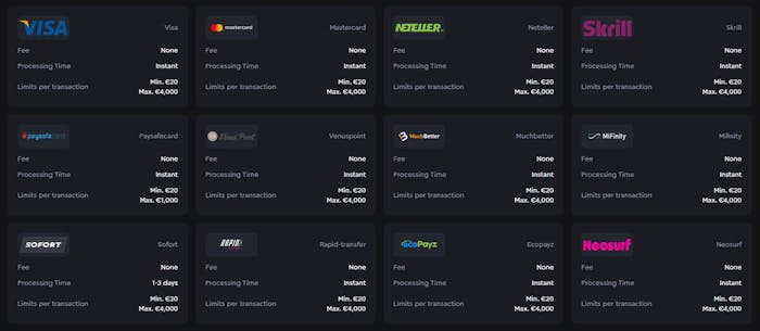 Skycrown casino betalning