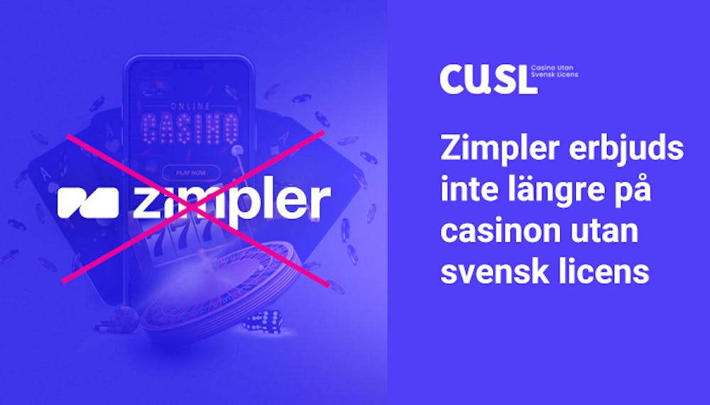 Det finns inte längre något Zimpler casino utan svensk licens