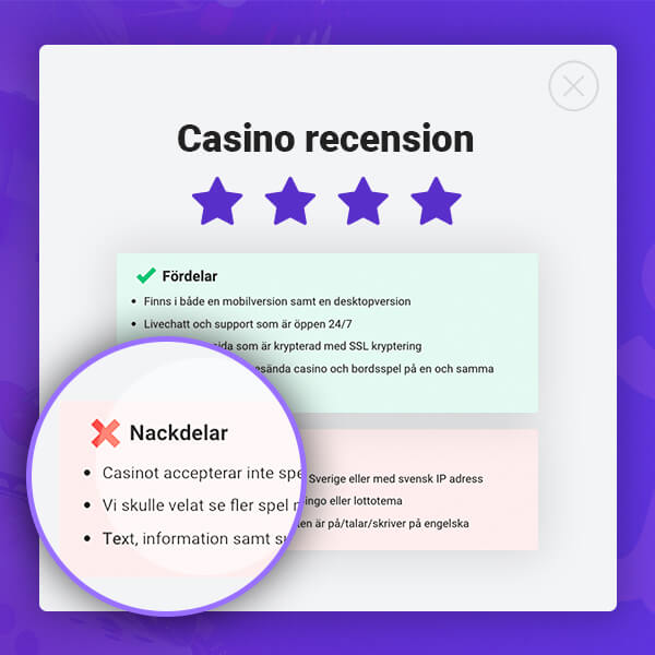 Kika på en recension av casinot